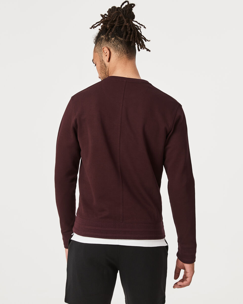 Logo Crew Neck Jumper, Burgundy, hi-res